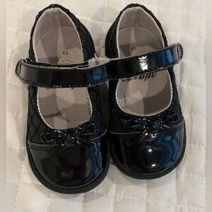 Pediped Quilted Patent Mary Janes Sz 19